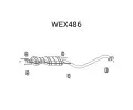 Střední tlumič výfuku QWP ‐ QWP WEX486  Střední tlumič výfuku QWP ‐ QWP WEX486