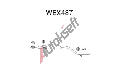 QWP Stedn tlumi vfuku QWP WEX487, WEX487
