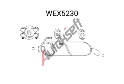 QWP Zadn tlumi vfuku QWP WEX5230, WEX5230