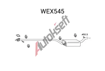 QWP Stedn tlumi vfuku QWP WEX545, WEX545