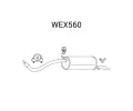Zadní tlumič výfuku QWP ‐ QWP WEX560  Zadní tlumič výfuku QWP ‐ QWP WEX560