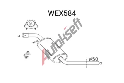 QWP Stedn tlumi vfuku QWP WEX584, WEX584