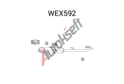 QWP Stedn tlumi vfuku QWP WEX592, WEX592