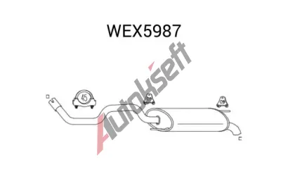 QWP Zadn tlumi vfuku QWP WEX5987, WEX5987