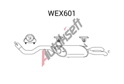 QWP Zadní tlumič výfuku QWP WEX601, WEX601 QWP Zadní tlumič výfuku QWP WEX601, WEX601