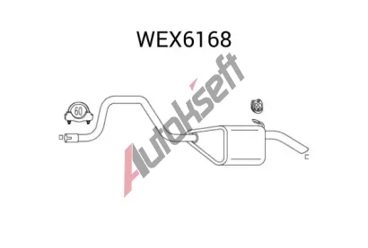 QWP Zadn tlumi vfuku QWP WEX6168, WEX6168