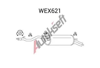 QWP Zadn tlumi vfuku QWP WEX621, WEX621