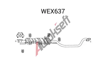 QWP Stedn tlumi vfuku QWP WEX637, WEX637