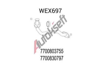 QWP Výfuková trubka QWP WEX697, WEX697  QWP Výfuková trubka QWP WEX697, WEX697