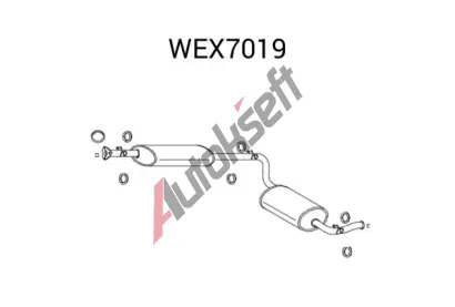 QWP Zadn� tlumi� v�fuku QWP WEX7019, WEX7019