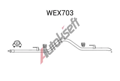 QWP Vfukov trubka QWP WEX703, WEX703