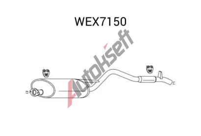 QWP Zadn tlumi vfuku QWP WEX7150, WEX7150