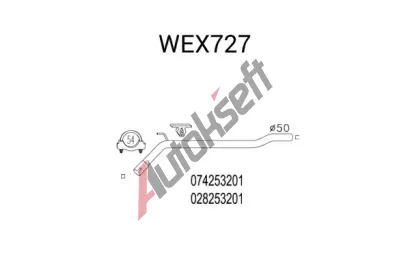 QWP Vfukov trubka QWP WEX727, WEX727