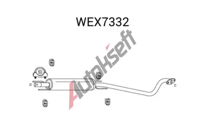 QWP Stedn tlumi vfuku QWP WEX7332, WEX7332