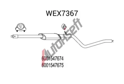 QWP Stedn tlumi vfuku QWP WEX7367, WEX7367