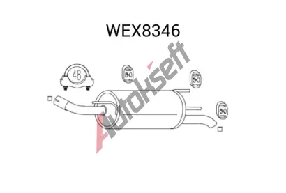 QWP Zadn tlumi vfuku QWP WEX8346, WEX8346