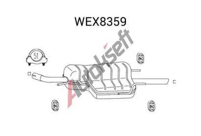 QWP Zadn� tlumi� v�fuku QWP WEX8359, WEX8359