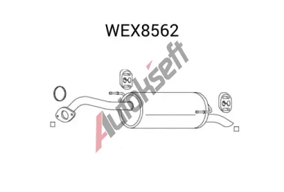 QWP Zadn tlumi vfuku QWP WEX8562, WEX8562