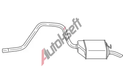 QWP Zadní tlumič výfuku QWP WEX8615, WEX8615 QWP Zadní tlumič výfuku QWP WEX8615, WEX8615