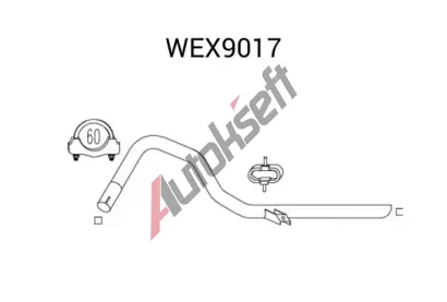 QWP Vfukov trubka QWP WEX9017, WEX9017