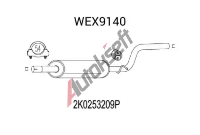 QWP Stedn tlumi vfuku QWP WEX9140, WEX9140