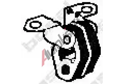 QWP Zarážka tlumiče výfuku QWP WEX9199, WEX9199 QWP Zarážka tlumiče výfuku QWP WEX9199, WEX9199