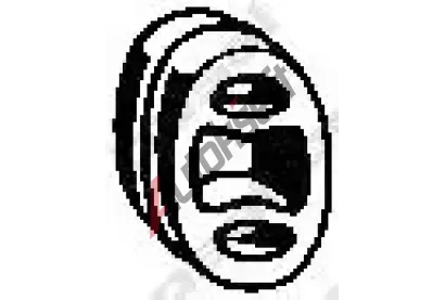 QWP Zarážka tlumiče výfuku QWP WEX9355, WEX9355 QWP Zarážka tlumiče výfuku QWP WEX9355, WEX9355