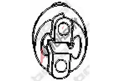 QWP Zarážka tlumiče výfuku QWP WEX9361, WEX9361 QWP Zarážka tlumiče výfuku QWP WEX9361, WEX9361