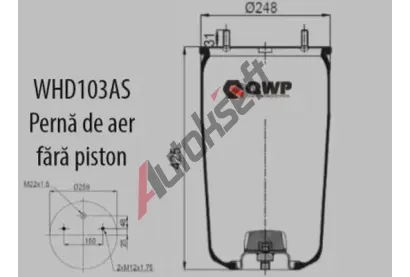 QWP M�ch pneumatick�ho odpru�en� QWP WHD103AS, RML 7051
