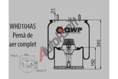 QWP M�ch pneumatick�ho odpru�en� QWP WHD104AS, WHD104AS