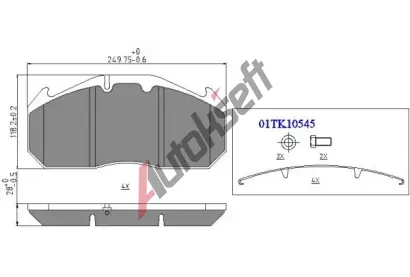 QWP Sada brzdov�ch desti�ek QWP WHD106BP, WHD106BP