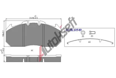 QWP Sada brzdových destiček QWP WHD111BP, WHD111BP QWP Sada brzdových destiček QWP WHD111BP, WHD111BP