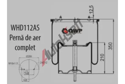 QWP M�ch pneumatick�ho odpru�en� QWP WHD112AS, MR4913 C