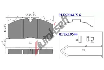 QWP Sada brzdov�ch desti�ek QWP WHD113BP, WHD113BP