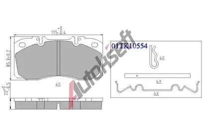 QWP Sada brzdov�ch desti�ek QWP WHD115BP, WHD115BP