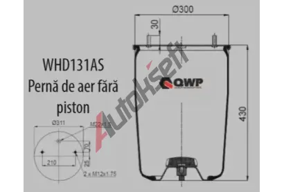QWP M�ch pneumatick�ho odpru�en� QWP WHD131AS, WHD131AS
