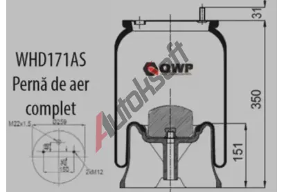 QWP M�ch pneumatick�ho odpru�en� QWP WHD171AS, WHD171AS