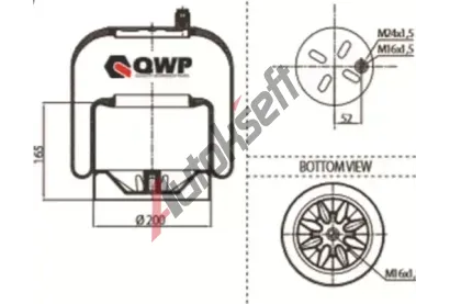 QWP M�ch pneumatick�ho odpru�en� QWP WHD284AS, WHD284AS