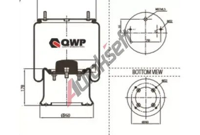 QWP M�ch pneumatick�ho odpru�en� QWP WHD301AS, WHD301AS