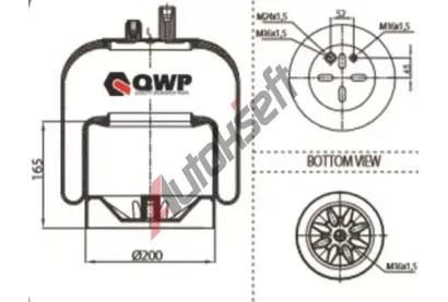 QWP M�ch pneumatick�ho odpru�en� QWP WHD307AS, WHD307AS