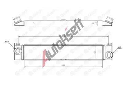 QWP Chladi vzduchu intercooler QWP WIC106, WIC106
