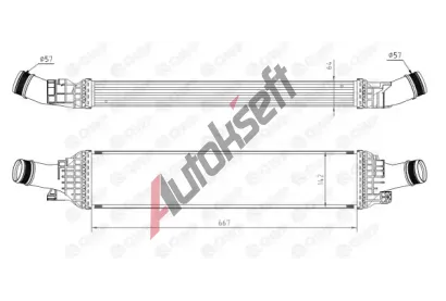 QWP Chladi� vzduchu intercooler QWP WIC107, WIC107