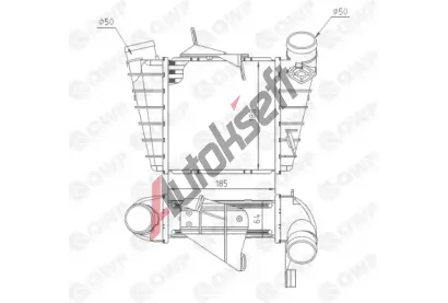 QWP Chladi� vzduchu intercooler QWP WIC110, WIC110