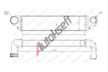 QWP Chladič vzduchu intercooler QWP WIC117, WIC117 QWP Chladič vzduchu intercooler QWP WIC117, WIC117