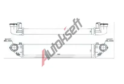 QWP Chladi vzduchu intercooler QWP WIC167, WIC167