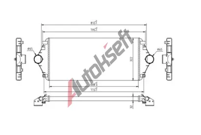 QWP Chladi vzduchu intercooler QWP WIC168, WIC168