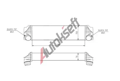 QWP Chladi� vzduchu intercooler QWP WIC172, WIC172