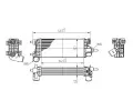 QWP Chladič vzduchu intercooler QWP WIC173, WIC173