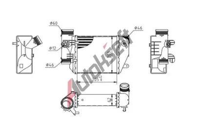 QWP Chladi vzduchu intercooler QWP WIC187, WIC187