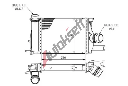 QWP Chladič vzduchu intercooler QWP WIC269, WIC269 QWP Chladič vzduchu intercooler QWP WIC269, WIC269